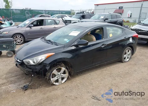2013 Hyundai Elantra Gls from USA, damaged, VIN KMHDH4AE4DU983559